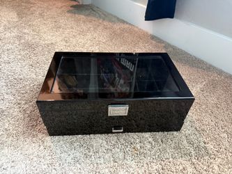 Black Jewlery Box with Glass Top