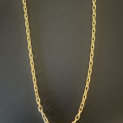 22 Inch Yellow Gold 14k Cable Chain 
