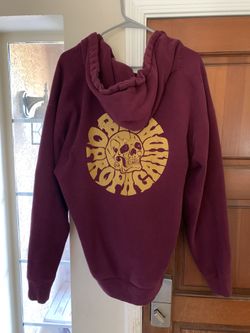 Late 2000s OBEY Propaganda Zip-up Skull Hoodie Size L