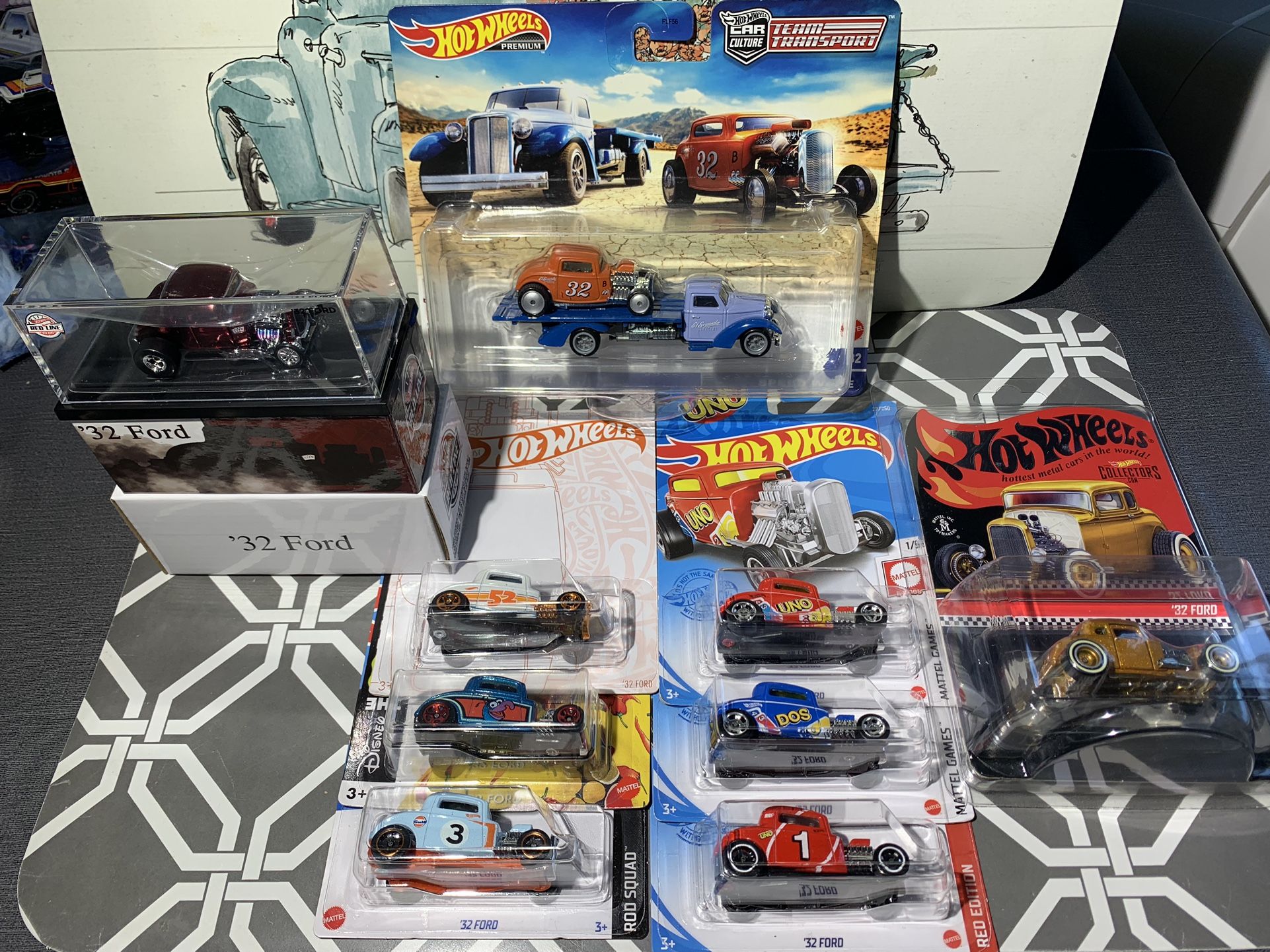 Hot Wheels 32 Ford Lot Of 9