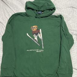 Dark Green Fleece Hoodie Polo Ralph Lauren