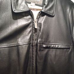 Mens New Leather High Quality Jacket From Wilson's Leather  &thinsulate Ultra Lining    Medium.  New