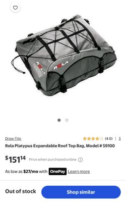 Rola Platypus Expandable Roof Top Bag, Model # 59100