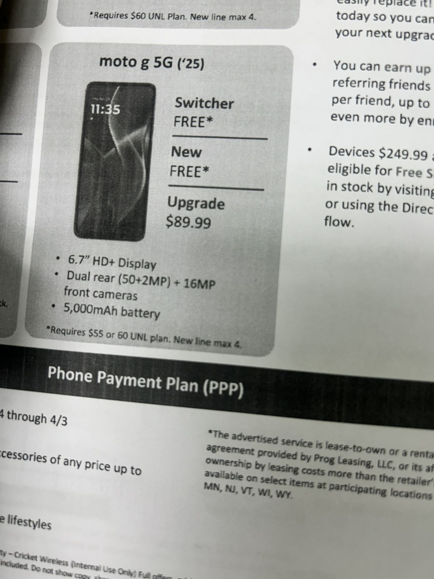 Moto G 2025 Free With New Lines