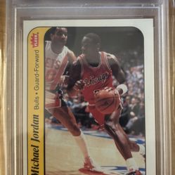 Michael Jordan Rookie 1986 -87  Fleer Sticker PSA 4 