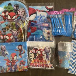 Spidey And His Amazing Friends Birthday Party Supplies,  Supplies for 10 guests