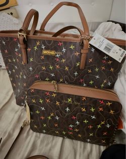 Michael Kors airplane bag set  NWT