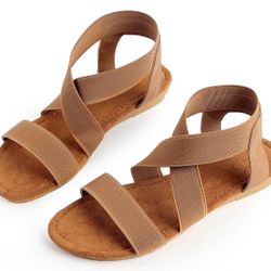 Platform Sandals for Women – Multi-Strap Summer Fisherman Sandals, Flat Goth Sandals for Everyday Wear