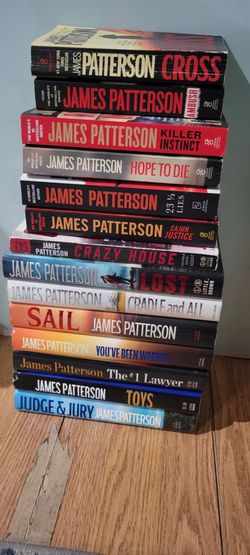 14 James Patterson books mix of hard and paperbacks