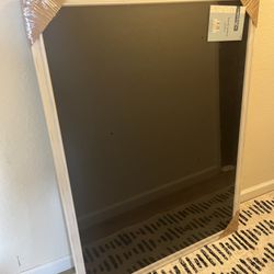 LARGE chalkboard In White Wood Frame 