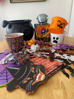 Halloween Witch Cauldron with Mixed Items