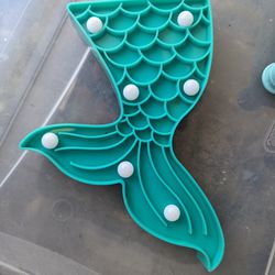 Aqua Mermaid Tail With Lights 