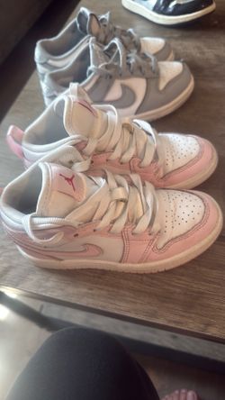 Pink nike Jordan shoes