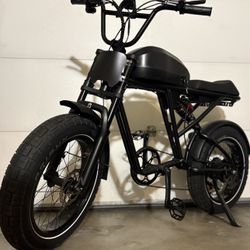 NEW 37MPH Electric Bike Blacked-Out Full Suspension • Long Range 