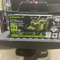 Greenworks 60V 21” Self-Propelled Lawn Mower with (2) 5.0 Ah Batteries & Rapid Charger (contact info removed)