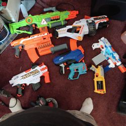 8 Nerf Guns Lot 