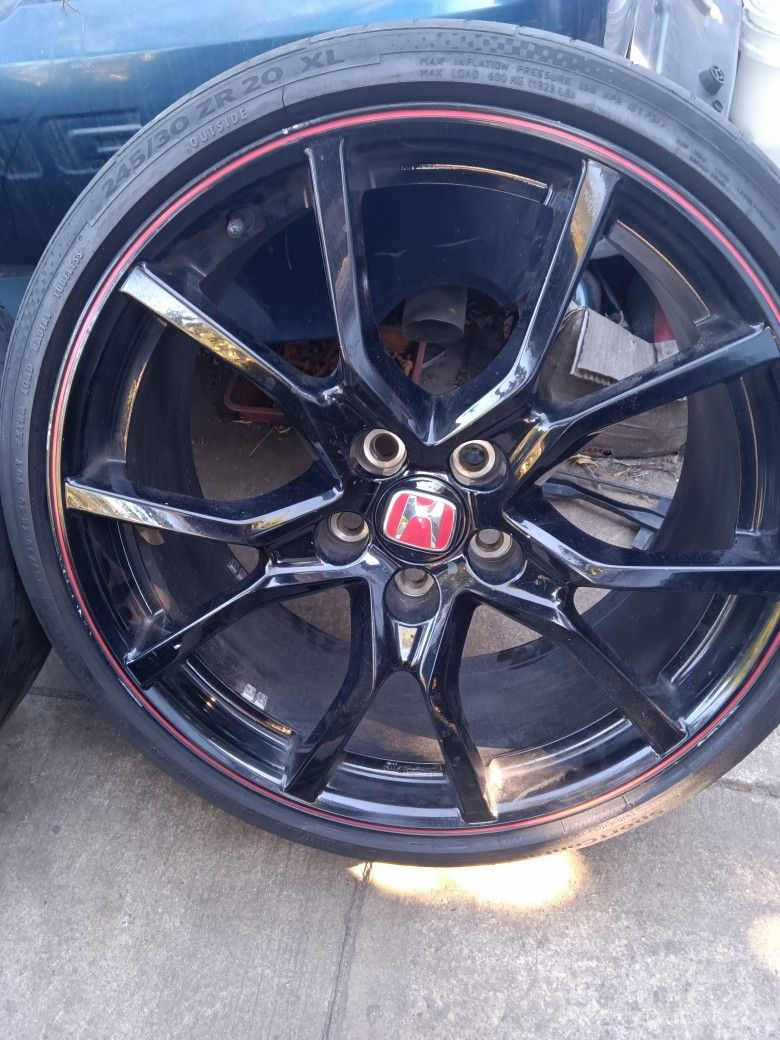 2020 20" Honda Civic Type R OEM Wheels And Tires
