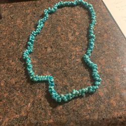 Rare Vintage Art Deco Tasmanian Aqua Blue - Trochus Shell Very Large Strand 