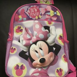 NEW Disney Minnie Mouse Backpack New With Tags. Authentic Disney