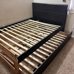 Free Trundle Bed. Full Size On Top, Twin Bottom 