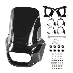 2018-2022 Harley Davidson Softail Fat Bob Windshield Headlight Fairing Cover Windscreen