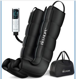 New Leg Compression Massager for Circulation and Pain Relief, Full Leg 5-Zone Compression Boots with