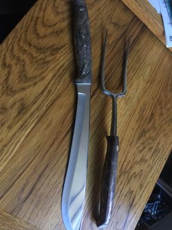 Antique Silver Handled Carving Set