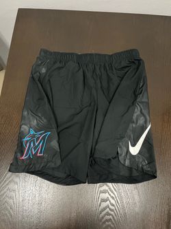 Nike MLB Miami Marlins Authentic Collection Dri-Fit Performance Shorts Men's XL