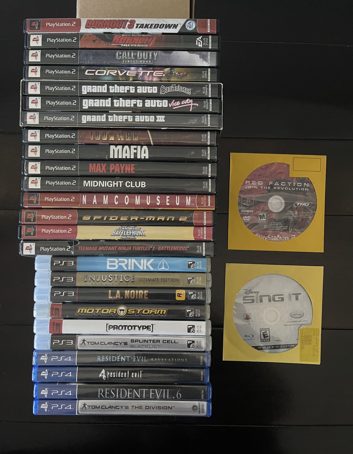PS2 PS3 & PS4 PlayStation Video Game Lot Of 27 - Great Tittles