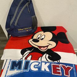 Disney Cruise Line Backpack 🎒 + Towel