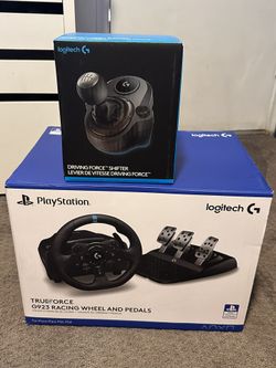Logitech G923 Racing Wheel, Pedals, And Driving Force Shifter For Pc And PlayStation