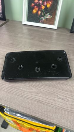 Black Plastic License Plate Frame Bracket