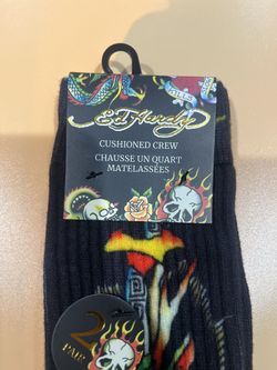 ED HARDY • SOCKS • 2 Pair • RARE 