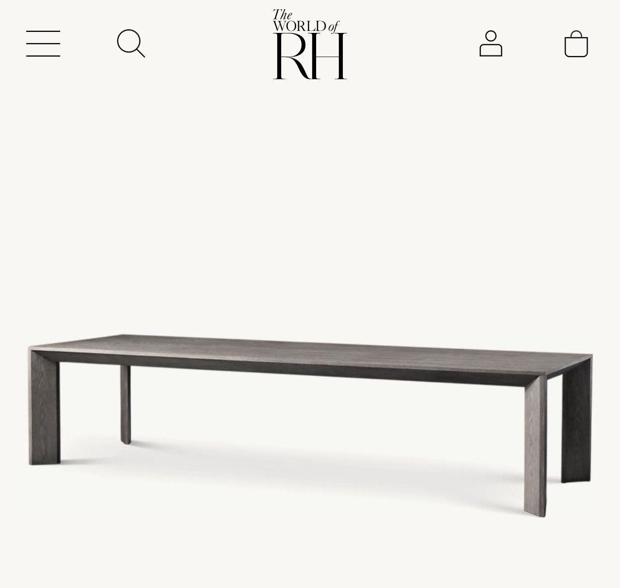 Restoration Hardware ARLES RECTANGULAR DINING TABLE