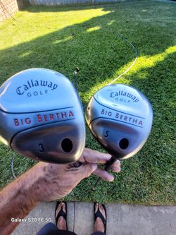 CALLAWAY BIG BERTHA RH FAIRWAY WOODS. 3 and a 5 wood