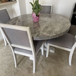 Marble Dining Table Set
