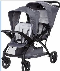 Baby Trend Sit N' Stand® Double 2.0 Stroller, Dash Grey