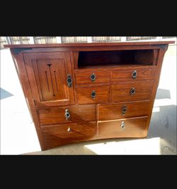 Dresser Armoire Cabinet With Mirror
