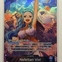 One Piece Nefeltari Vivi Leader Alternate Art Card OP04-001