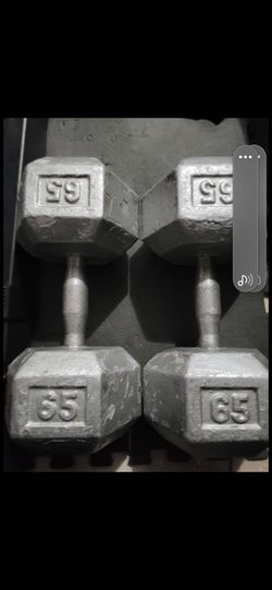 65lbs Dumbells weights