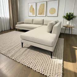 MCM Andes 2 pc sectional couch from West Elm/Sofa en L