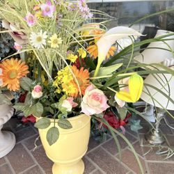 Artificial Flowers With Vase