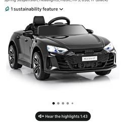 Audi kids electric ride on car