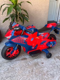 6V Spiderman Motorcycle $65 Firm