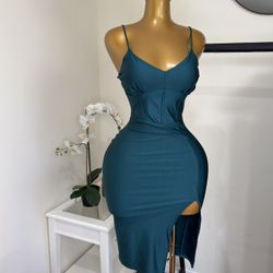 Hermoso Vestido Bodycon Turquesa 