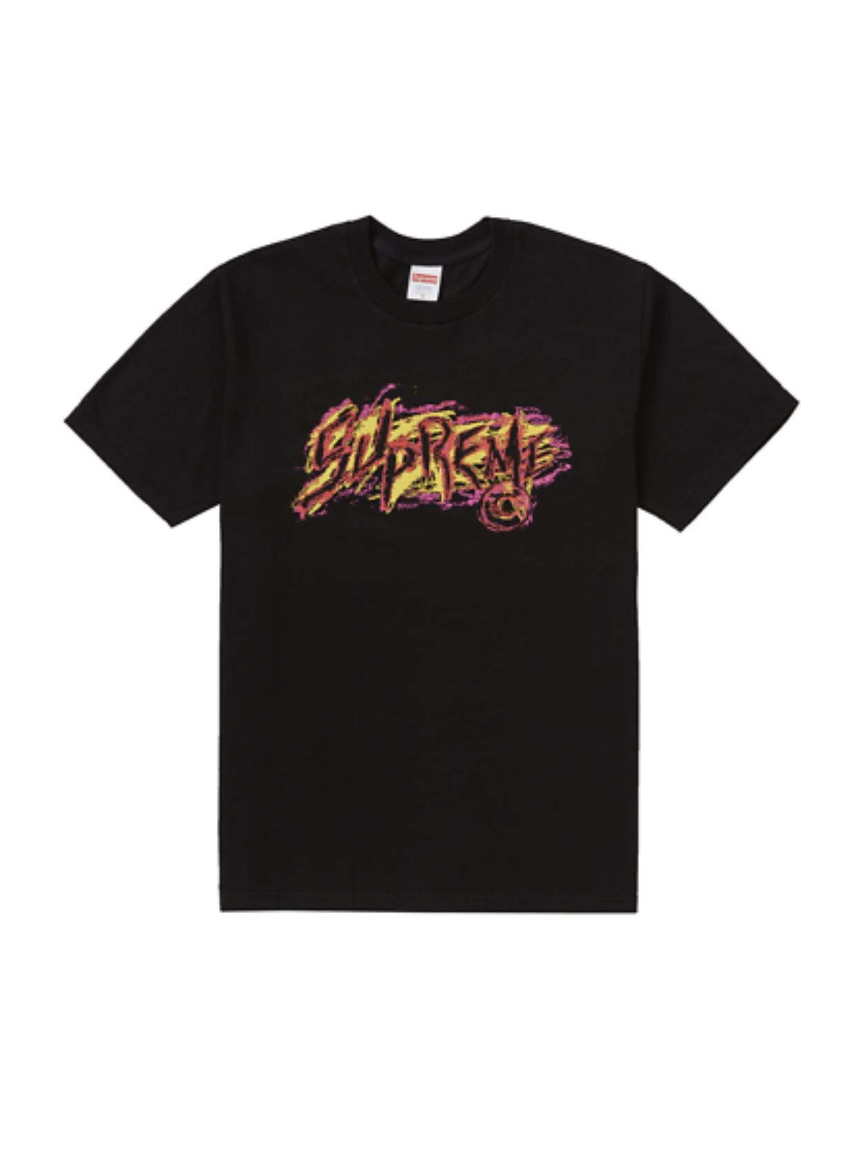 SUPREME  F/W 2020 New York Scratch Tee Shirt BLACK Men's XL
