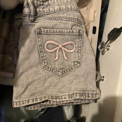 Cute Skirt With Bow Pockets 