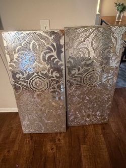 Mosaic Mirror Wall Art Panels Set of 2