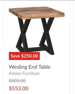 Pair of end tables