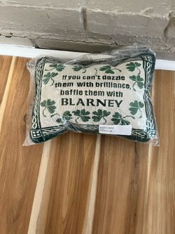 Mini Irish Throw Pillow Brand New 
